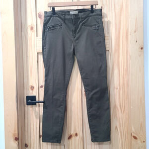 Gap True Skinny Green Zip Pockets Ankle Soft Jeans Womens Size 30